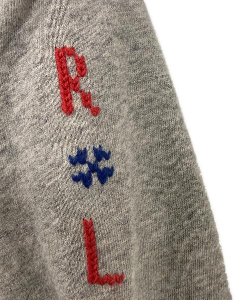 POLO RALPH LAUREN（ポロ・ラルフローレン）POLO RALPH LAUREN (ポロ・ラルフローレン) ダメージ加工 ポロベア刺繍スウェット グレー サイズ:XSの古着・服飾アイテム