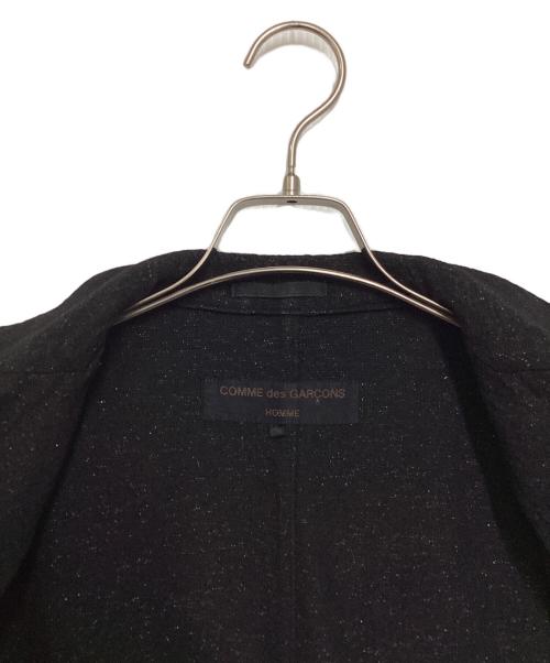 COMME des GARCONS HOMME（コムデギャルソン オム）COMME des GARCONS HOMME (コムデギャルソン オム) ラメ3Bジャケット ブラック サイズ:Lの古着・服飾アイテム