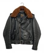 Schottショット）の古着「ワンスターライダースジャケット」｜ブラック