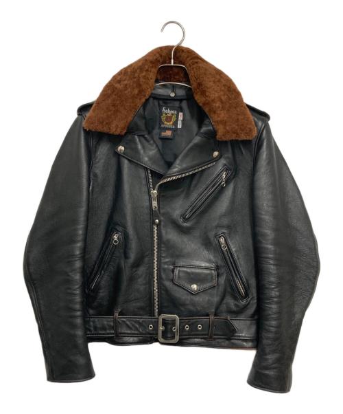 Schott（ショット）Schott (ショット) ワンスターライダースジャケット ブラック サイズ:38の古着・服飾アイテム