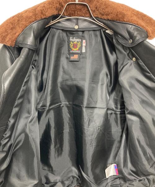 Schott（ショット）Schott (ショット) ワンスターライダースジャケット ブラック サイズ:38の古着・服飾アイテム