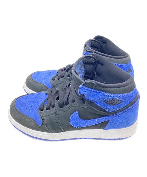 NIKE（ナイキ）NIKE (ナイキ) AIR JORDAN 1 RETRO HI ブルー×ブラック サイズ:24㎝の古着・服飾アイテム