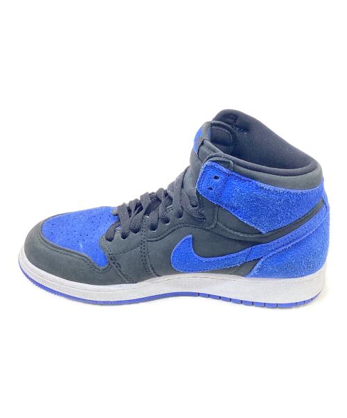 NIKE（ナイキ）NIKE (ナイキ) AIR JORDAN 1 RETRO HI ブルー×ブラック サイズ:24㎝の古着・服飾アイテム