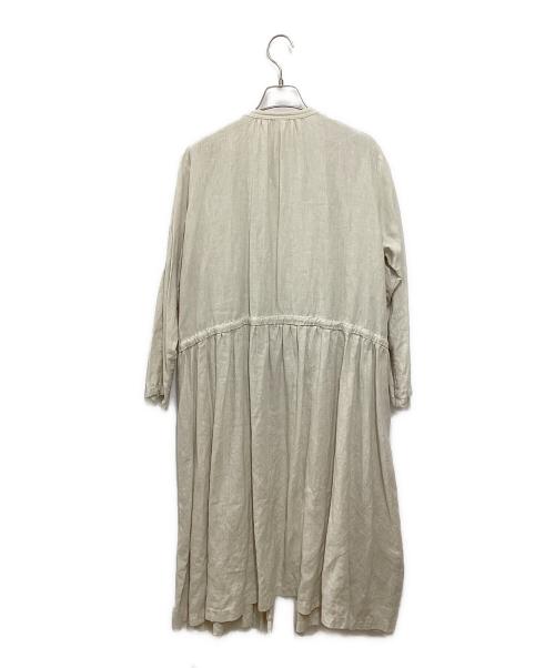 nest Robe（ネストローブ）nest Robe (ネストローブ) ロングリネンカーディガン アイボリー サイズ:FREEの古着・服飾アイテム