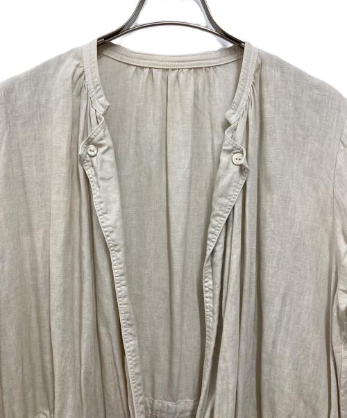 nest Robe（ネストローブ）nest Robe (ネストローブ) ロングリネンカーディガン アイボリー サイズ:FREEの古着・服飾アイテム