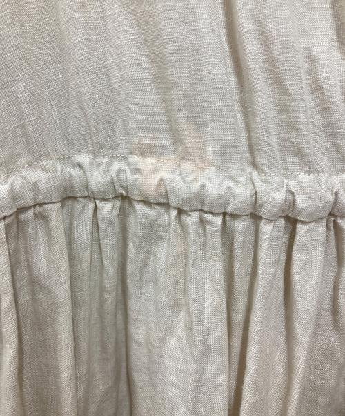 nest Robe（ネストローブ）nest Robe (ネストローブ) ロングリネンカーディガン アイボリー サイズ:FREEの古着・服飾アイテム