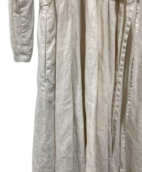 nest Robe（ネストローブ）nest Robe (ネストローブ) ロングリネンカーディガン アイボリー サイズ:FREEの古着・服飾アイテム