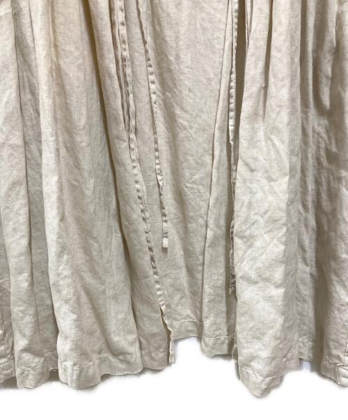 nest Robe（ネストローブ）nest Robe (ネストローブ) ロングリネンカーディガン アイボリー サイズ:FREEの古着・服飾アイテム