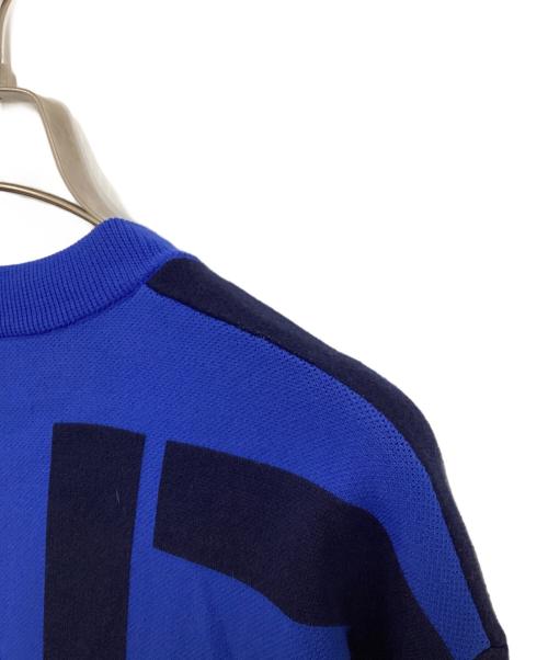 KENZO（ケンゾー）KENZO (ケンゾー) ラージモノグラム ジャガードドレス ブルー サイズ:Sの古着・服飾アイテム