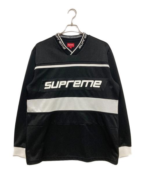 SUPREME（シュプリーム）SUPREME (シュプリーム) Warm Up Hockey Jersey ブラック×ホワイト サイズ:Mの古着・服飾アイテム