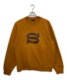 stussy（ステューシー）の古着「Sロゴクルーネックスウェット」｜ブラウン