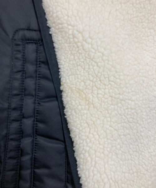 UN3D.（アンスリード）UN3D. (アンスリード) ボアドッキングブルゾン ブラック×ブルー サイズ:38の古着・服飾アイテム