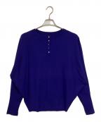 23区ニジュウサンク）の古着「ヴィスコースストレッチ ドルマン ニット」｜ブルー