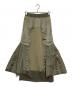 UN3D.（アンスリード）の古着「サテンコンビスカート」｜オリーブ