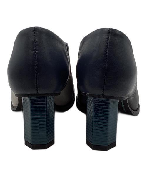 UN3D.（アンスリード）UN3D. (アンスリード) ROUND TOE PUMPS ネイビー サイズ:38の古着・服飾アイテム