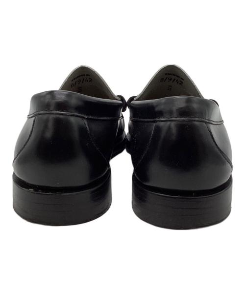 G.H.BASS（ジーエイチバス）G.H.BASS (ジーエイチバス) コインローファー ブラック×ホワイト サイズ:42の古着・服飾アイテム