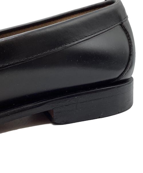 G.H.BASS（ジーエイチバス）G.H.BASS (ジーエイチバス) コインローファー ブラック×ホワイト サイズ:42の古着・服飾アイテム