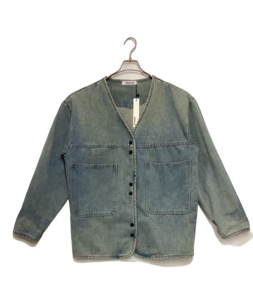 ARULLE（アリュール）ARULLE (アリュール) v-collar denim jacket インディゴ サイズ:表記無し 未使用品の古着・服飾アイテム