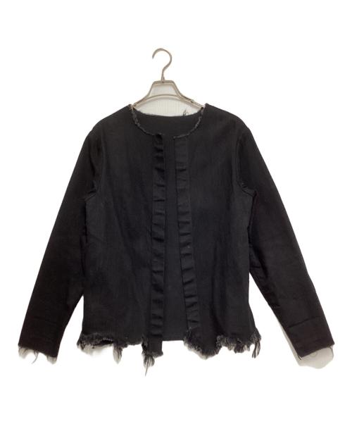 UNUSED（アンユーズド）UNUSED (アンユーズド) カットオフデニムジャケット ブラックの古着・服飾アイテム