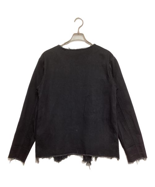UNUSED（アンユーズド）UNUSED (アンユーズド) カットオフデニムジャケット ブラックの古着・服飾アイテム