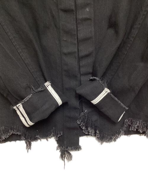 UNUSED（アンユーズド）UNUSED (アンユーズド) カットオフデニムジャケット ブラックの古着・服飾アイテム