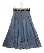 leur logetteルールロジェット）の古着「デニムスカート」｜インディゴ