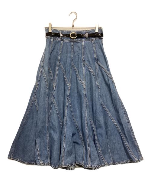 leur logette（ルールロジェット）leur logette (ルールロジェット) デニムスカート インディゴ サイズ:1の古着・服飾アイテム