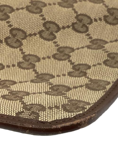 GUCCI（グッチ）GUCCI (グッチ) GGキャンバスショルダーバッグ ブラウンの古着・服飾アイテム