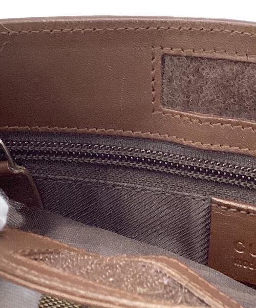 GUCCI（グッチ）GUCCI (グッチ) GGキャンバスショルダーバッグ ブラウンの古着・服飾アイテム