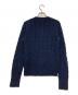 POLO RALPH LAUREN (ポロ・ラルフローレン) ケーブルニットカーディガン ネイビー サイズ:Ｍ：10000円