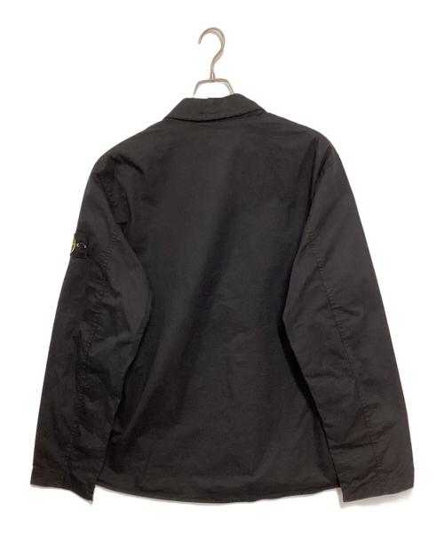 STONE ISLAND（ストーンアイランド）STONE ISLAND (ストーンアイランド) コットンツイルストレッチシャツジャケット ブラック サイズ:XLの古着・服飾アイテム