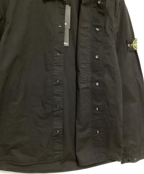 STONE ISLAND（ストーンアイランド）STONE ISLAND (ストーンアイランド) コットンツイルストレッチシャツジャケット ブラック サイズ:XLの古着・服飾アイテム