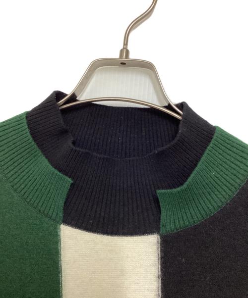 CULLNI（クルニ）CULLNI (クルニ) ドッキング カラーブロック ハイネック ニット マルチカラー サイズ:1の古着・服飾アイテム