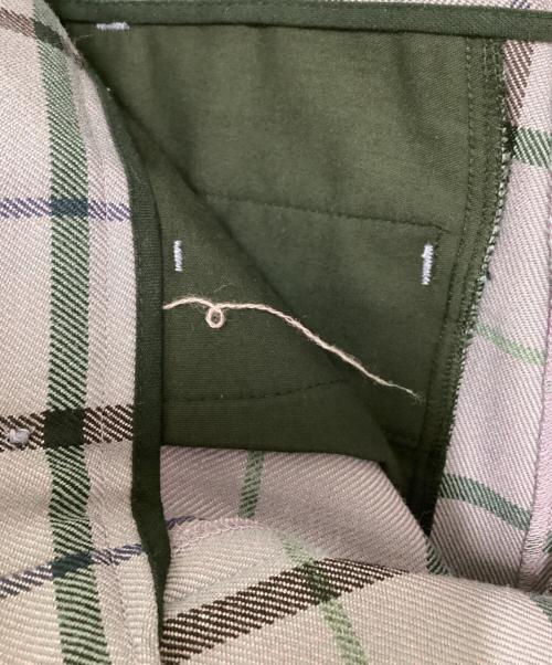 ERNEST W.BAKER（アーネストダブルベーカー）ERNEST W.BAKER (アーネストダブルベーカー) チェックフレアスラック パープル サイズ:XSの古着・服飾アイテム