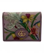 GUCCIグッチ）の古着「GGマーモント キャンバス フローラウォレット」｜パープル