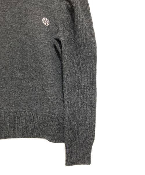 BORDERS at BALCONY（ボーダーズアットバルコニー）BORDERS at BALCONY (ボーダーズアットバルコニー) AIR TWIST WOOL TOP グレー サイズ:36の古着・服飾アイテム