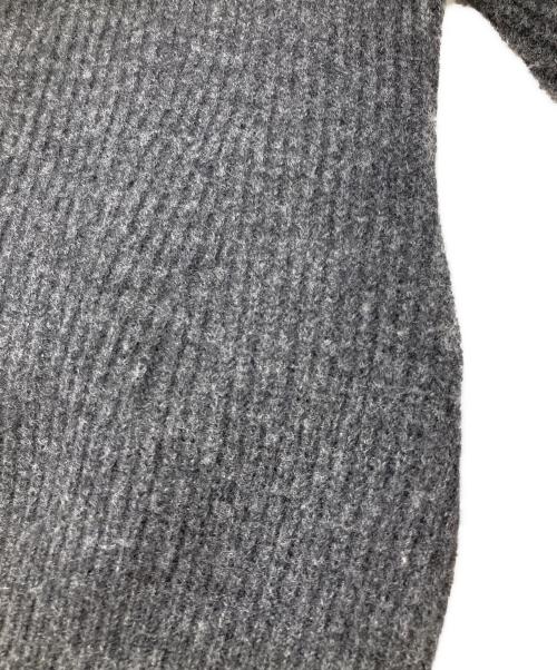 BORDERS at BALCONY（ボーダーズアットバルコニー）BORDERS at BALCONY (ボーダーズアットバルコニー) AIR TWIST WOOL TOP グレー サイズ:36の古着・服飾アイテム