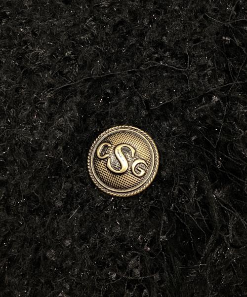 Curensology（カレンソロジー）Curensology (カレンソロジー) エトワールニットツイードカーディガン ブラック サイズ:FREEの古着・服飾アイテム