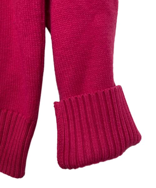 AMI Alexandre Mattiussi（アミアレクサンドルマテュッシ）AMI Alexandre Mattiussi (アミアレクサンドルマテュッシ) ハートロゴクルーネックニット ピンク サイズ:Sの古着・服飾アイテム