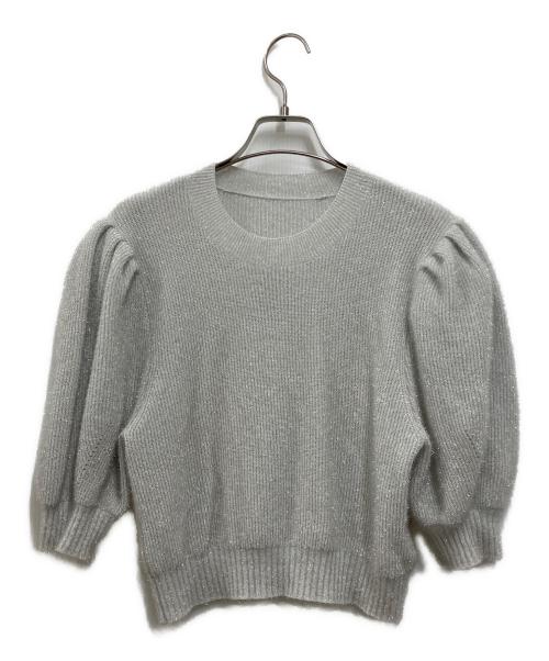 cygne（シーニュ）cygne (シーニュ) ラメニットプルオーバー グレー サイズ:表記無しの古着・服飾アイテム