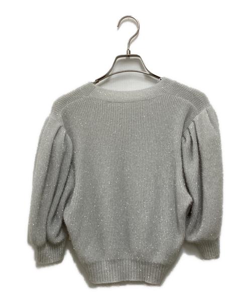 cygne（シーニュ）cygne (シーニュ) ラメニットプルオーバー グレー サイズ:表記無しの古着・服飾アイテム