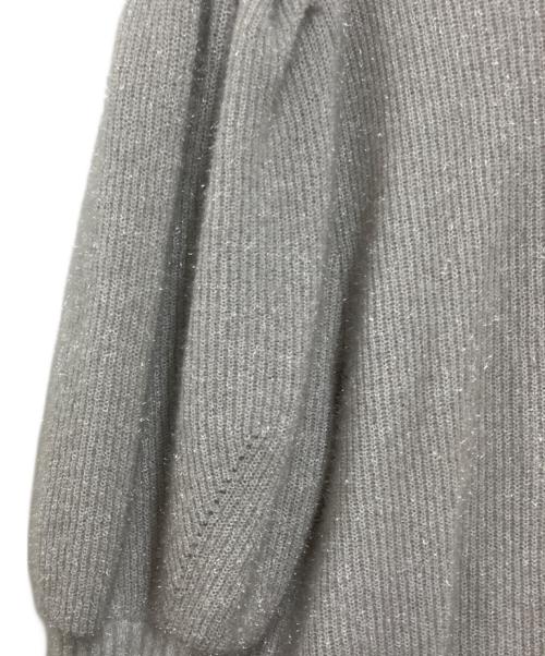 cygne（シーニュ）cygne (シーニュ) ラメニットプルオーバー グレー サイズ:表記無しの古着・服飾アイテム