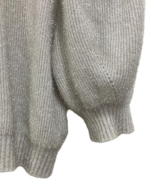 cygne（シーニュ）cygne (シーニュ) ラメニットプルオーバー グレー サイズ:表記無しの古着・服飾アイテム