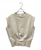 cepie.セピエ）の古着「ノースリーブスウェット」｜ベージュ