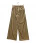 BALLSEY (ボールジィ) マットベロア イージーストレートパンツ ベージュ サイズ:S 未使用品：9000円