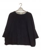 BEARDSLEYビアズリー）の古着「ドット切替プルオーバー」｜ブラック