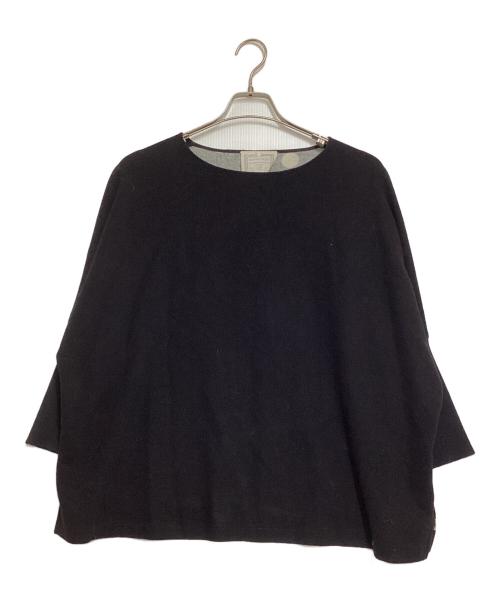 BEARDSLEY（ビアズリー）BEARDSLEY (ビアズリー) ドット切替プルオーバー ブラック サイズ:Freeの古着・服飾アイテム