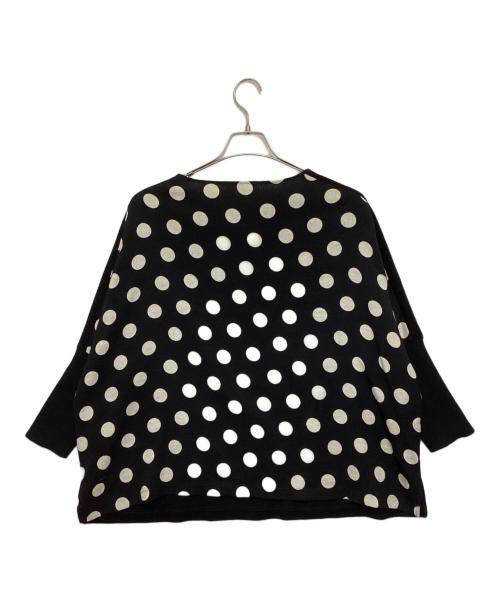 BEARDSLEY（ビアズリー）BEARDSLEY (ビアズリー) ドット切替プルオーバー ブラック サイズ:Freeの古着・服飾アイテム