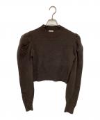 cygneシーニュ）の古着「ポワンニットプルオーバー Nicole」｜ブラウン