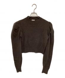 cygne（シーニュ）の古着「ポワンニットプルオーバー Nicole」｜ブラウン